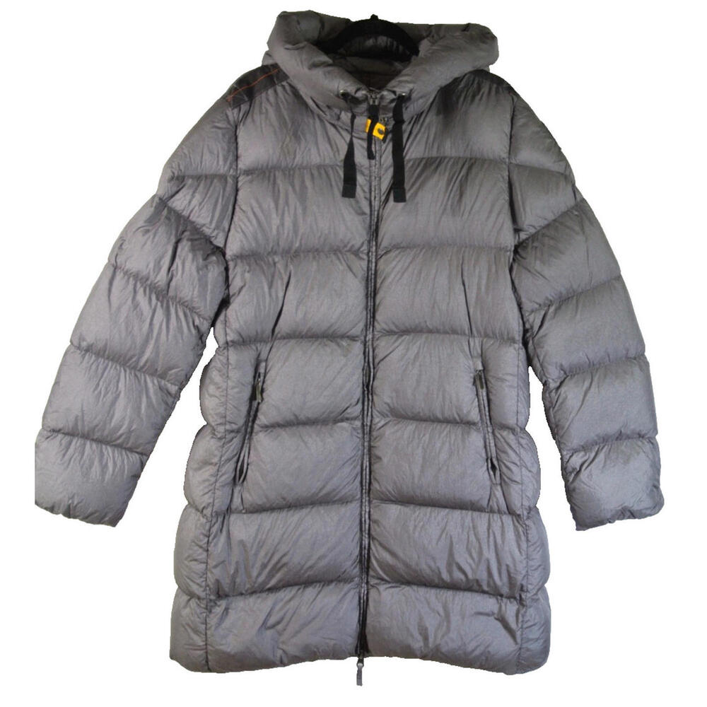 NEW, Parajumpers MARION - HOODED DOWN JACKET in Gray Size XL #DC512 - Picture 4 of 9
